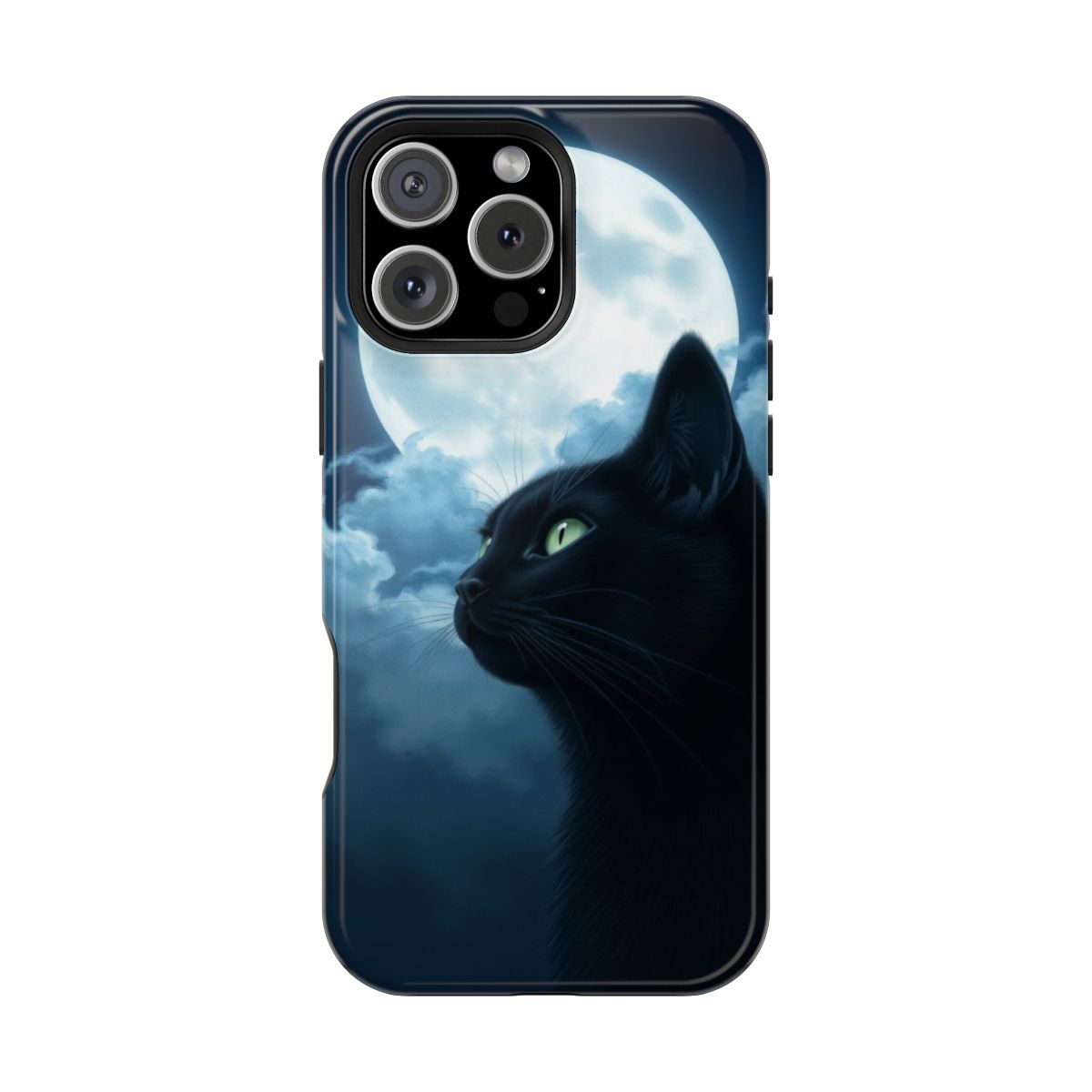 Mystic Moon Cat Stargazer Phone Case For iPhone Samsung