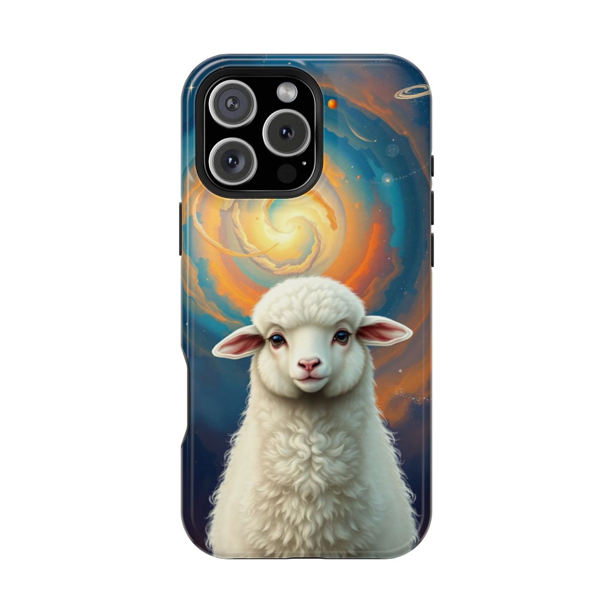 Galactic Cloud Cosmic Sheep Phone Case For iPhone Samsung