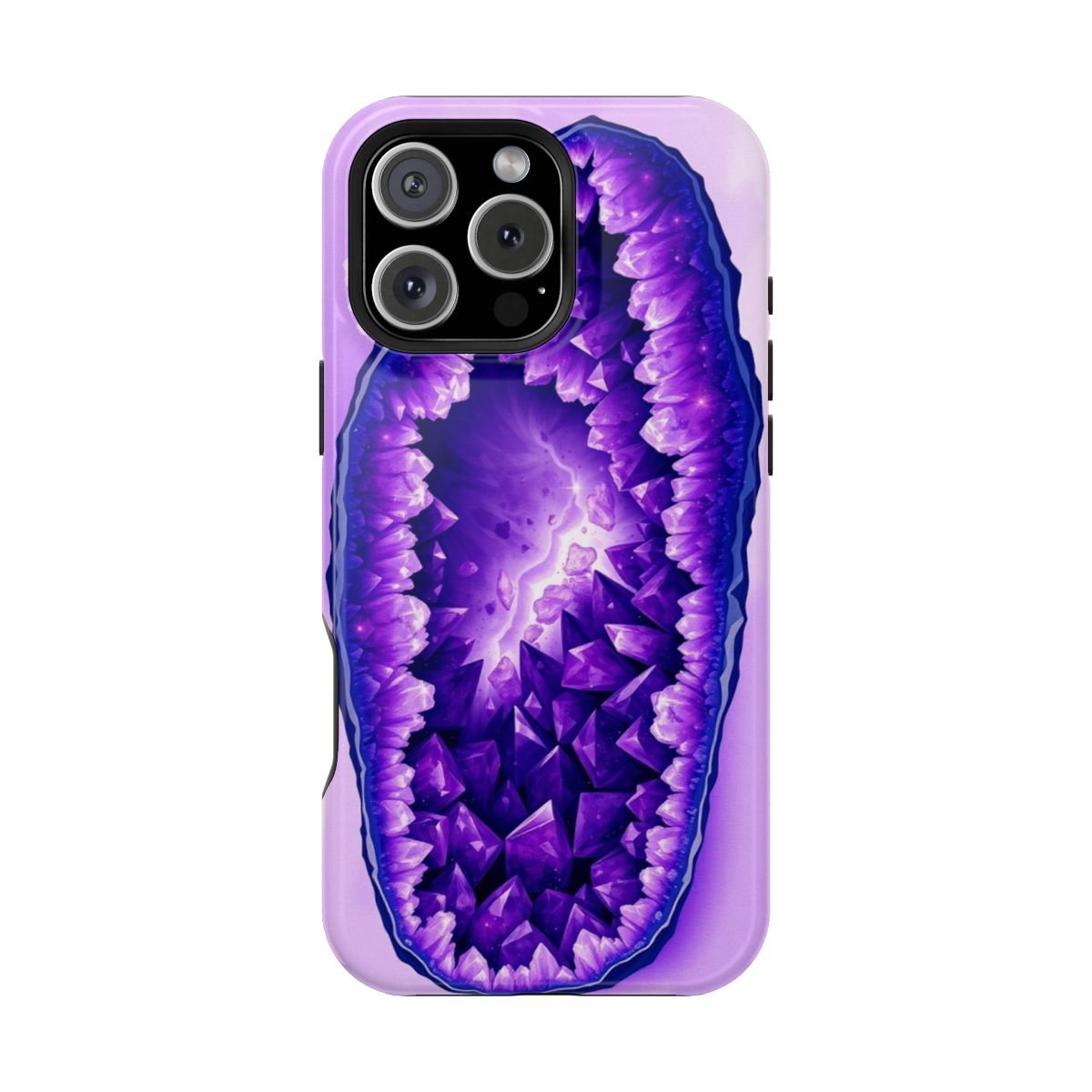 Crystallized Geode Amethyst Dreams Illustration Phone Case For iPhone Samsung