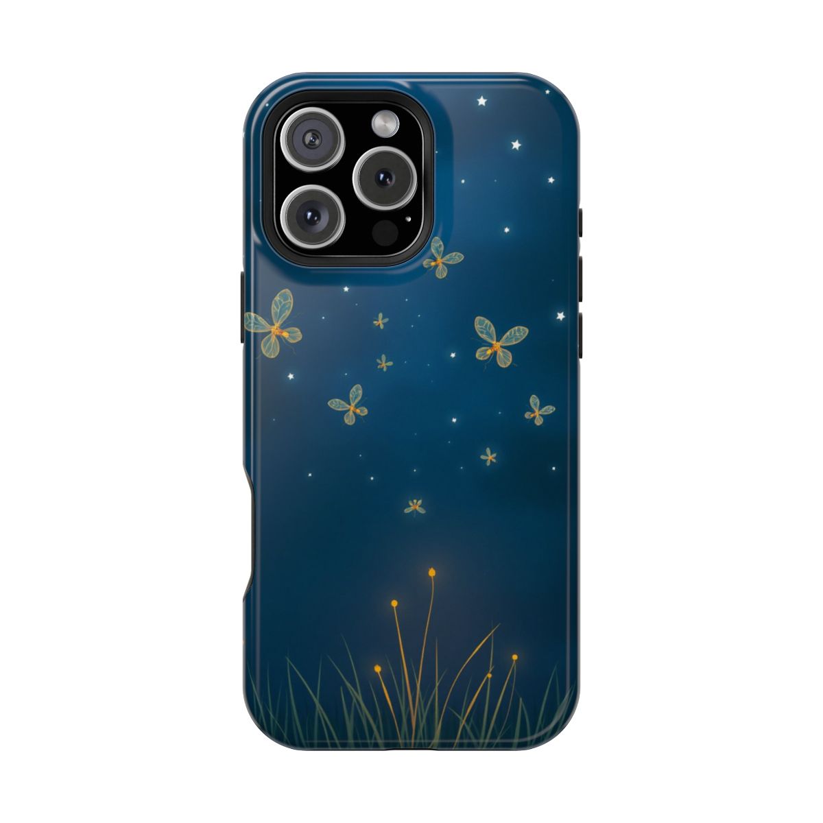 Whimsical Starry Night Firefly Dance Phone Case For iPhone Samsung