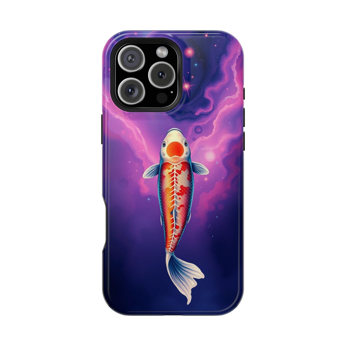 Galactic Koi Cosmic Stream Art Phone Case For iPhone Samsung