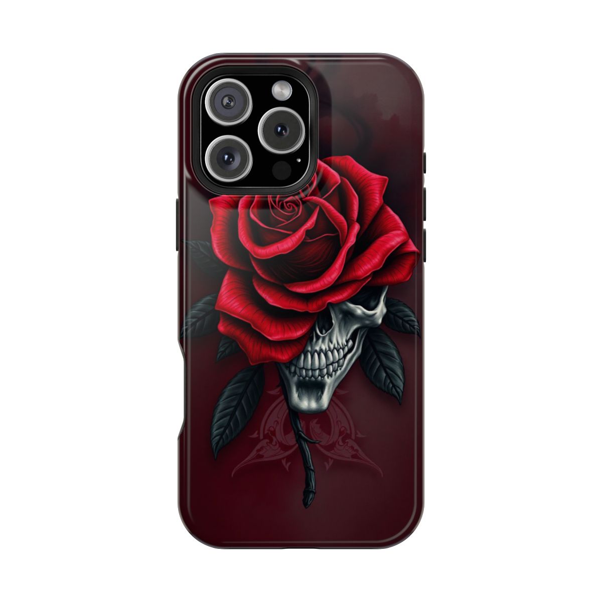 Rose Skull Gothic Elegance Phone Case For iPhone Samsung