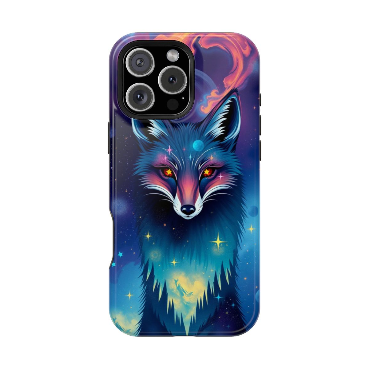 Vibrant Cosmic Fox Celestial Stardust