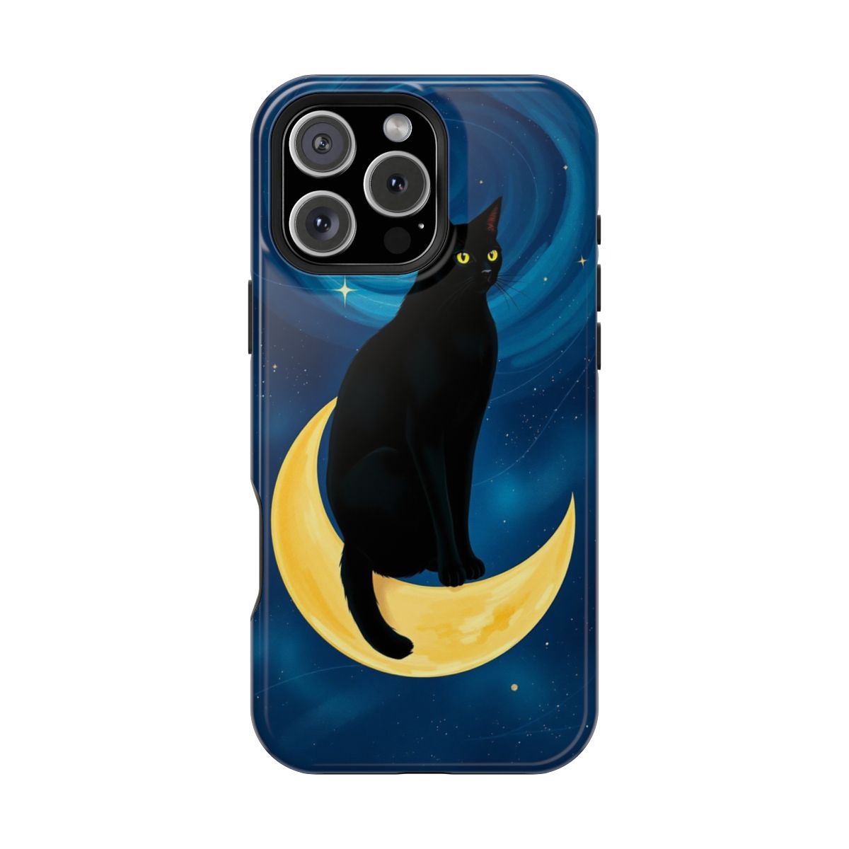 Dreamy Moonlit Cat Perch Phone Case For iPhone Samsung