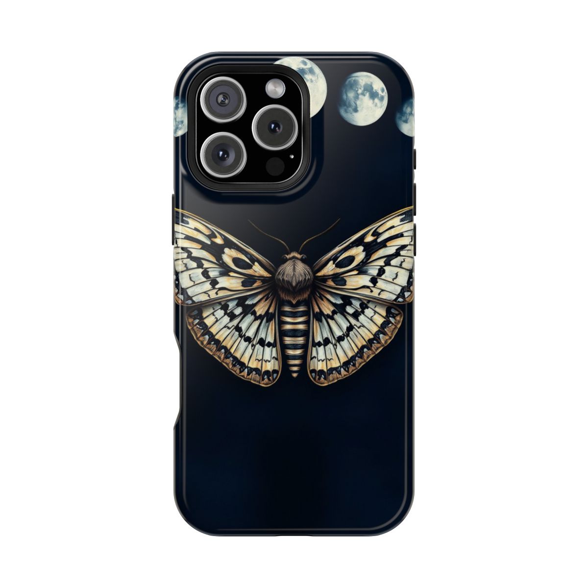 Mystic Moth Lunar Phase Phone Case For iPhone Samsung