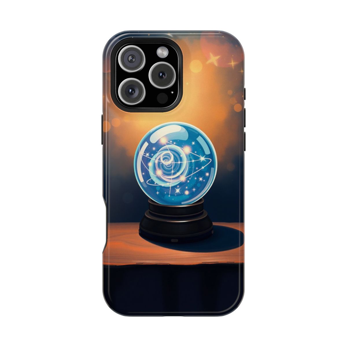 Crystal Ball Fortune Telling Glowing Crystal Phone Case For iPhone Samsung