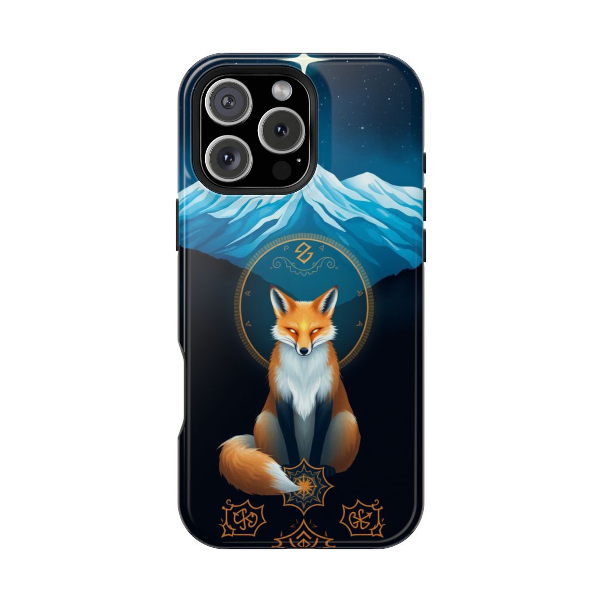 Stylized Fantasy Mountain Fox Spirit Phone Case For iPhone Samsung