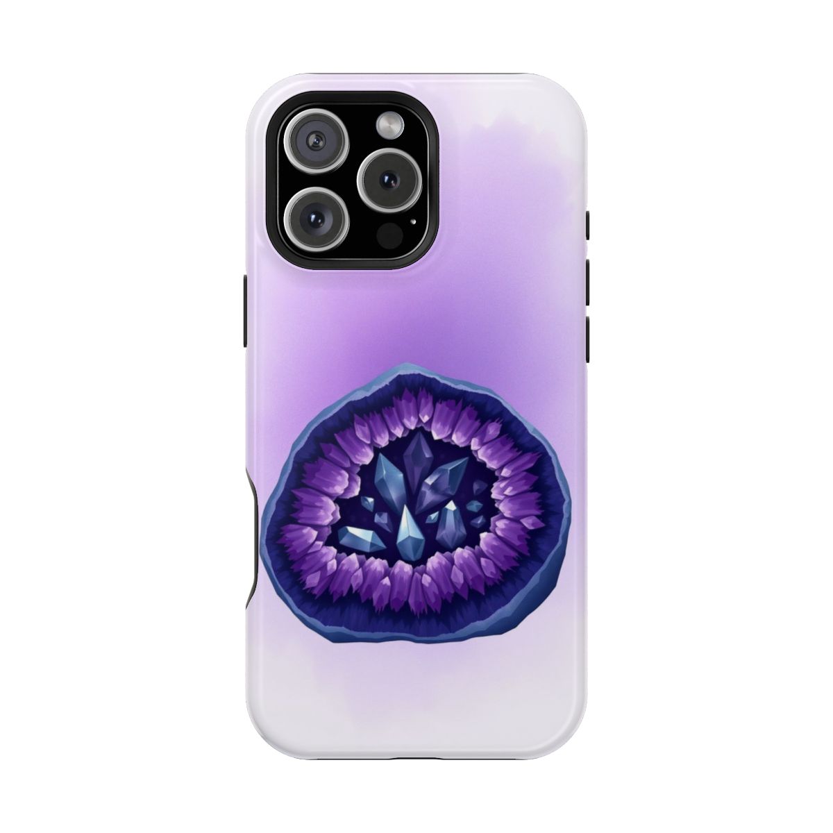 Crystal Geode Purple Gemstone Illustration