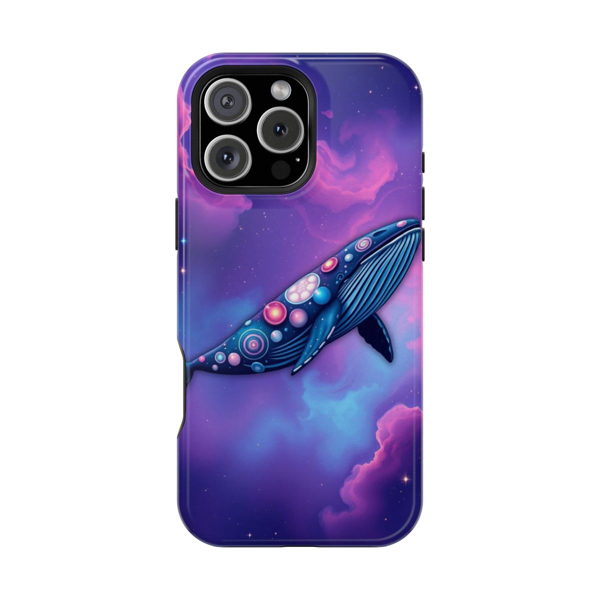 Cosmic Nebula Space Whale Phone Case For iPhone Samsung