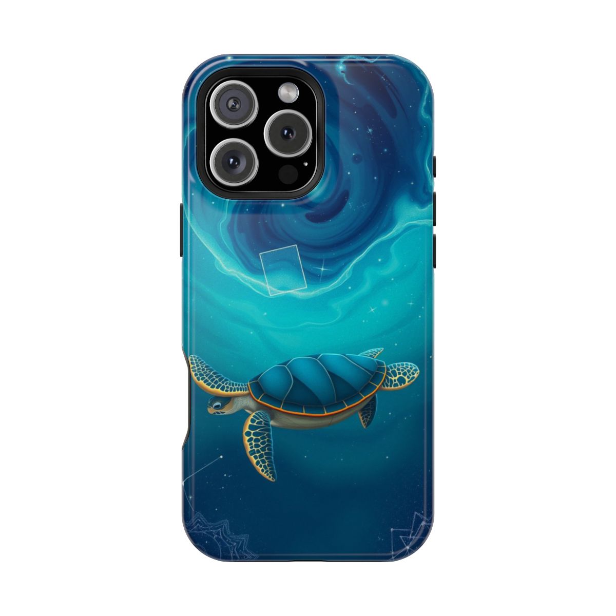 Cosmic Turtle Illustration Sea Turtle Voyage