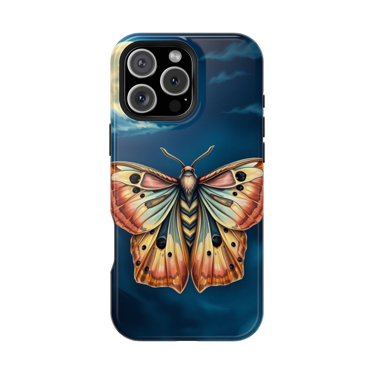 Ethereal Moth Art Mystic Lunar Eclipse