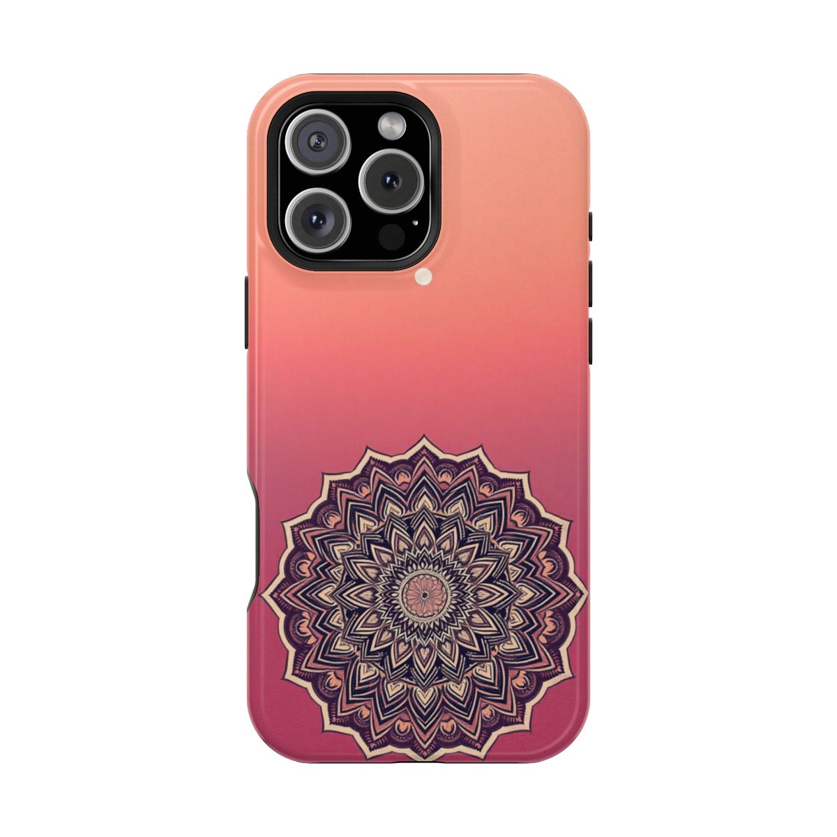 Gradient Boho Mandala Ornament Phone Case For iPhone Samsung