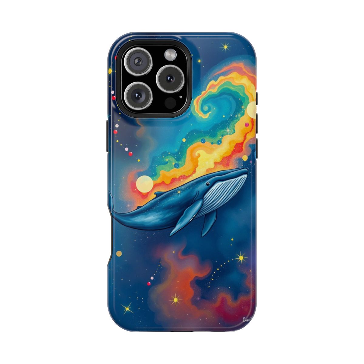 Cosmic Whale Song Whimsical Space Phone Case For iPhone Samsung