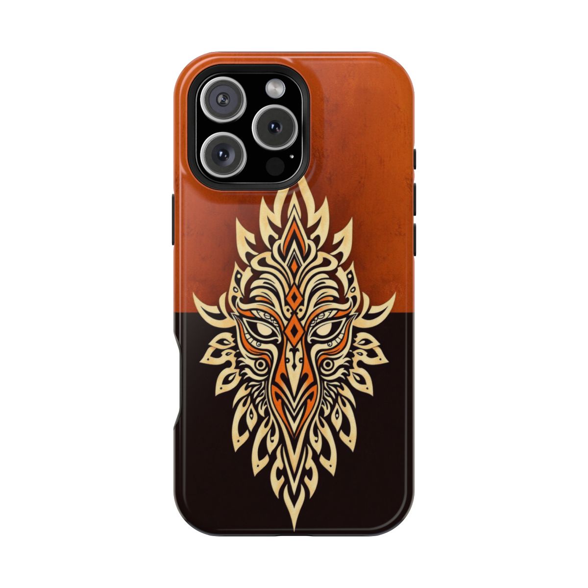 Tribal Mask Geometric Animal Phone Case For iPhone Samsung