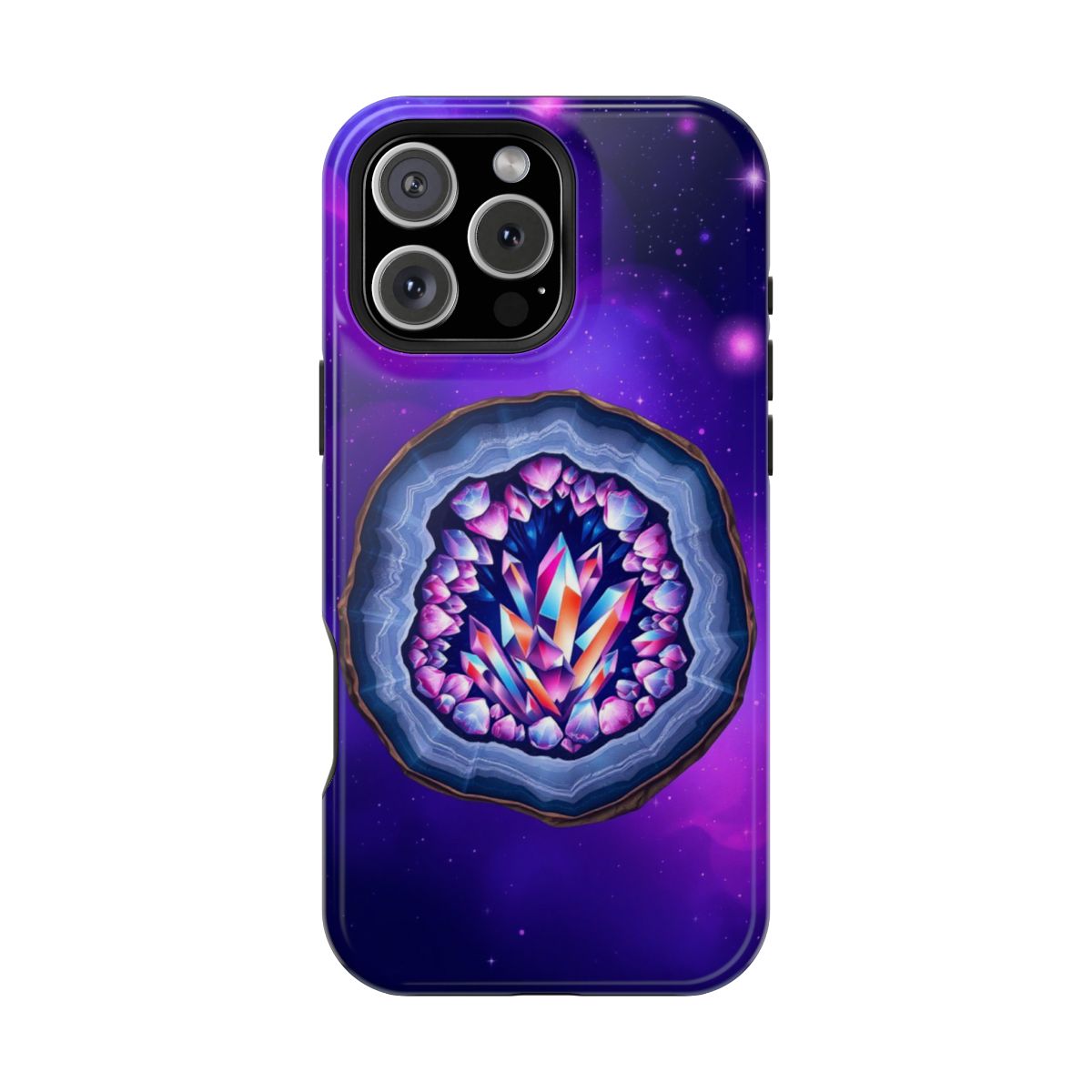 Galaxy Crystal Geode Burst Phone Case For iPhone Samsung