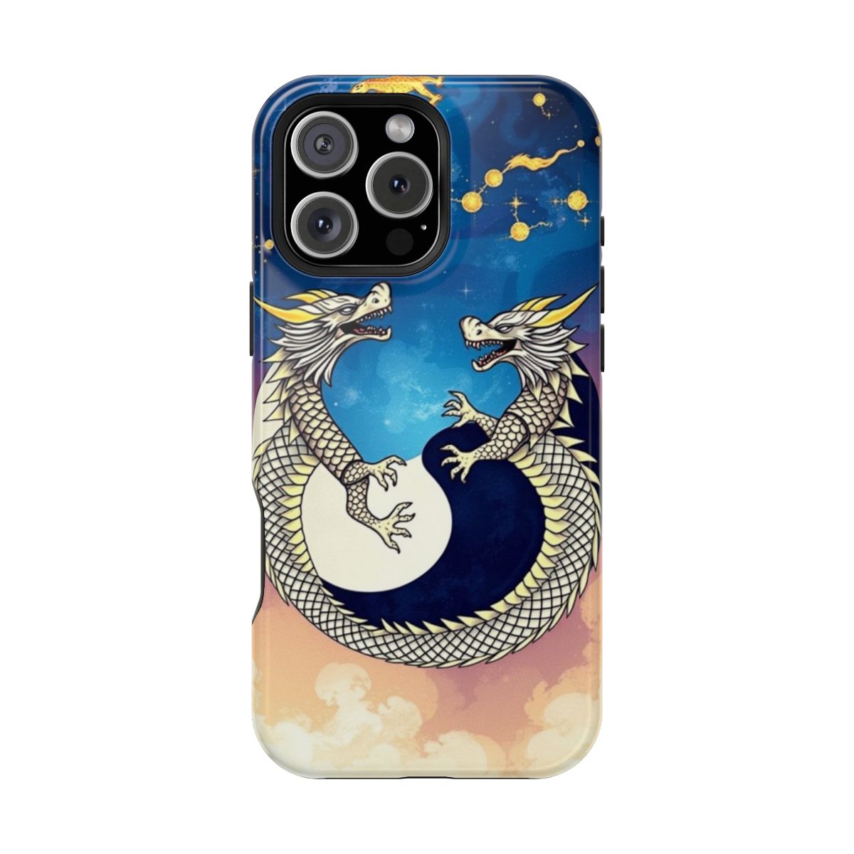 Yin Yang Celestial Dragons Phone Case For iPhone Samsung