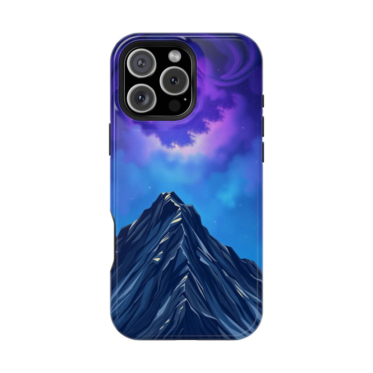 Stylized Galactic Mountain Peak Nebula Phone Case For iPhone Samsung