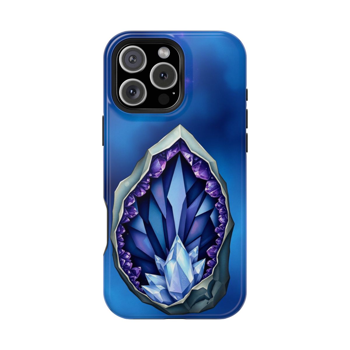 Mystic Crystal Geode Gemstone Phone Case For iPhone Samsung
