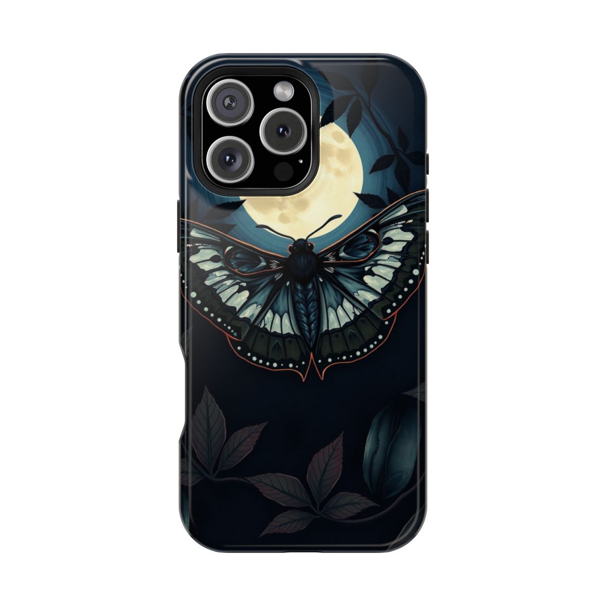 Mysterious Moth Moonlight Dance Phone Case For iPhone Samsung