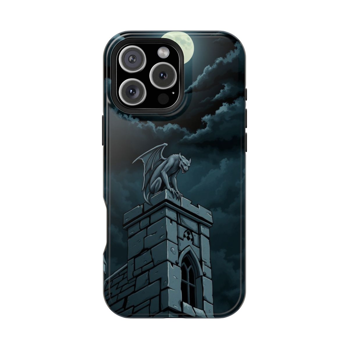 Gothic Gargoyle Rooftop Moody Phone Case For iPhone Samsung