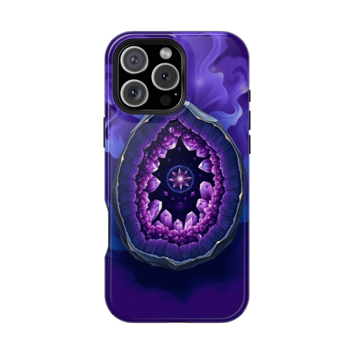 Mystic Amethyst Geode Phone Case For iPhone Samsung