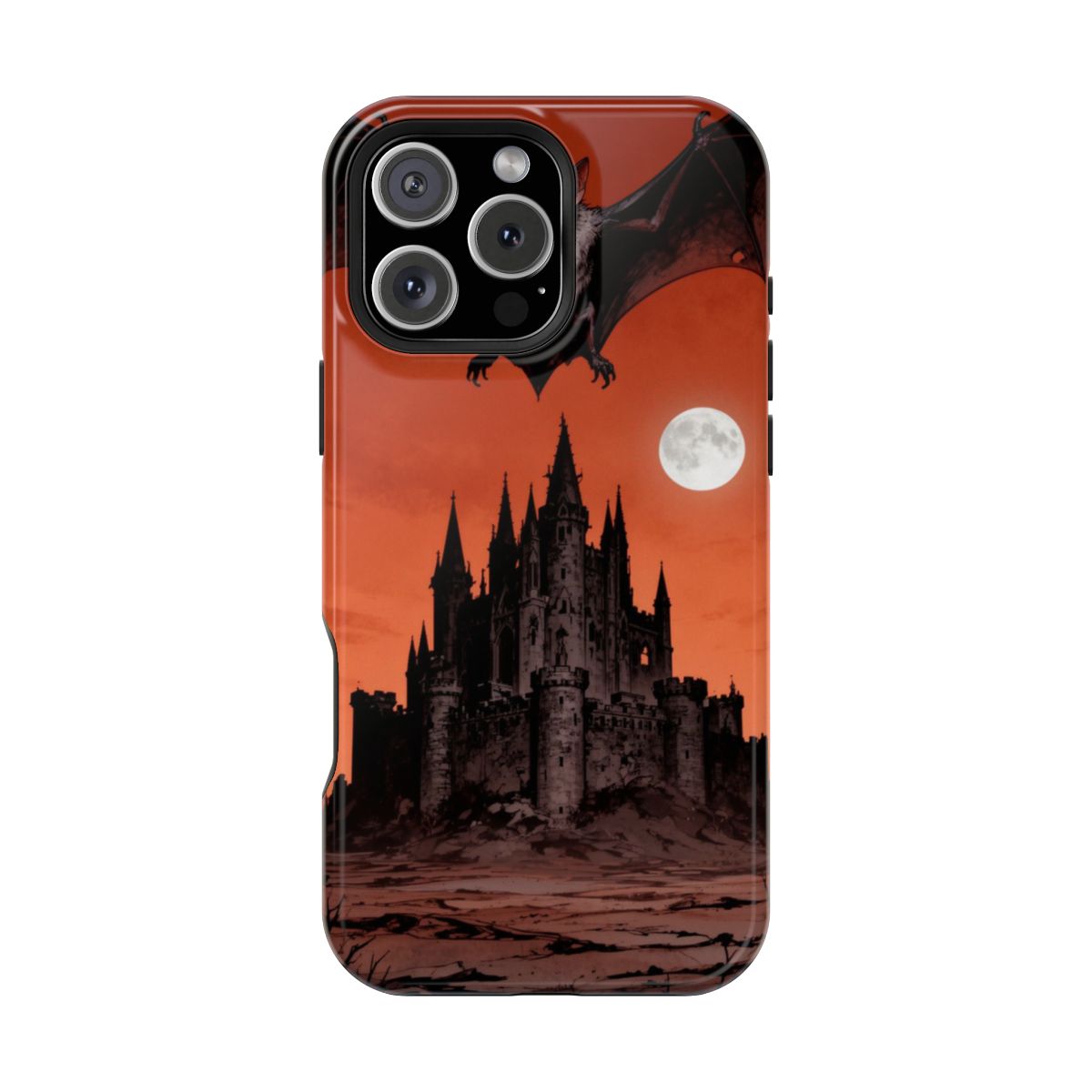 Gothic Horror Night Fiend Over Ruins