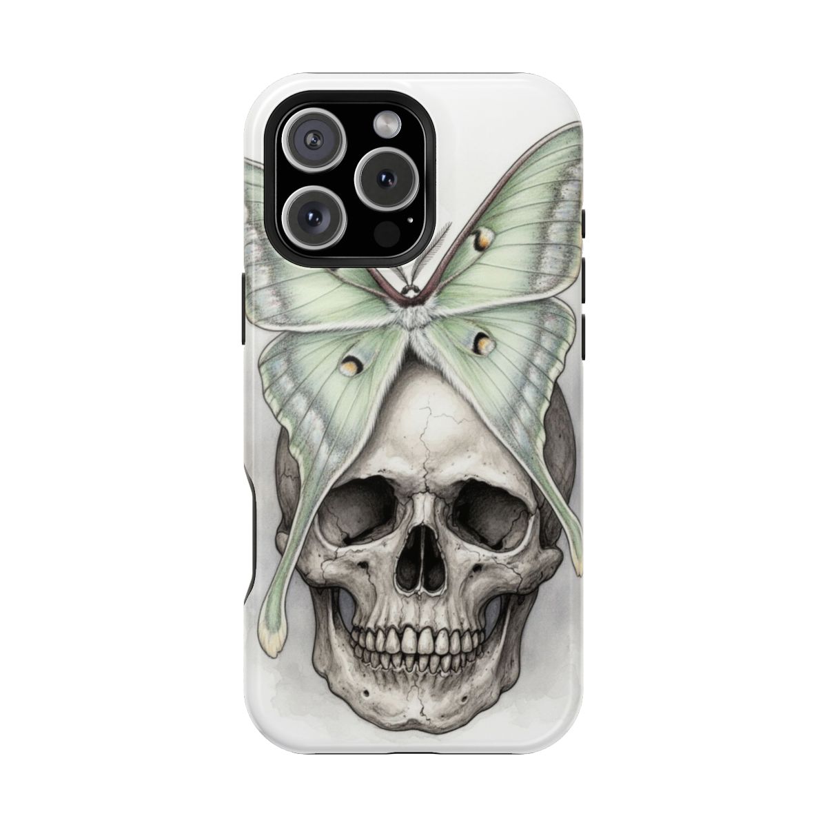 Skull Butterfly Gothic Phone Case For iPhone Samsung