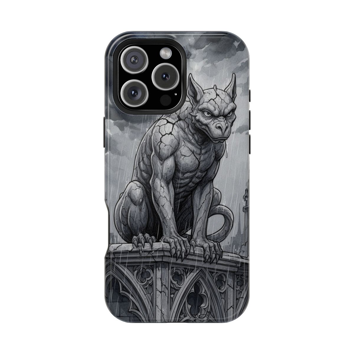Gothic Guardian of Stone Phone Case For iPhone Samsung