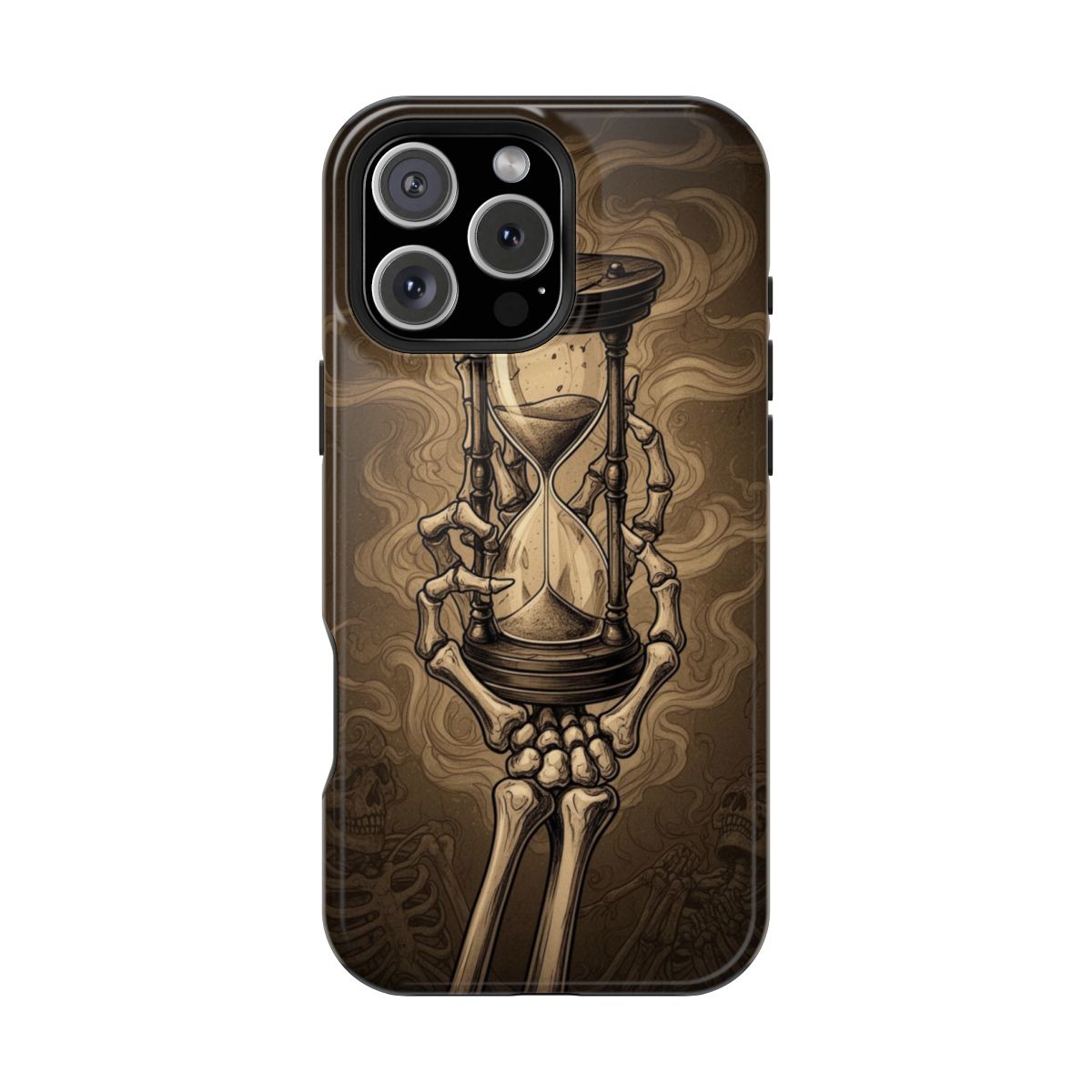 Skeletal Hourglass Smoke Phone Case For iPhone Samsung