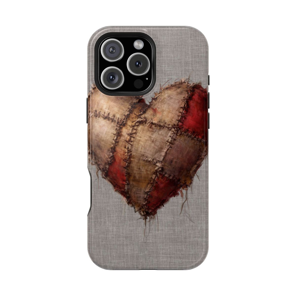 Torn Love Stitched Heart Gothic Phone Case For iPhone Samsung