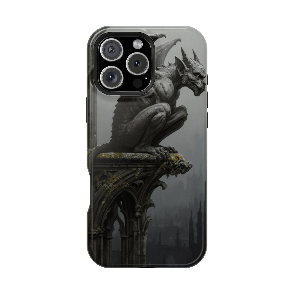 Dark Fantasy Stone Watcher Phone Case For iPhone Samsung