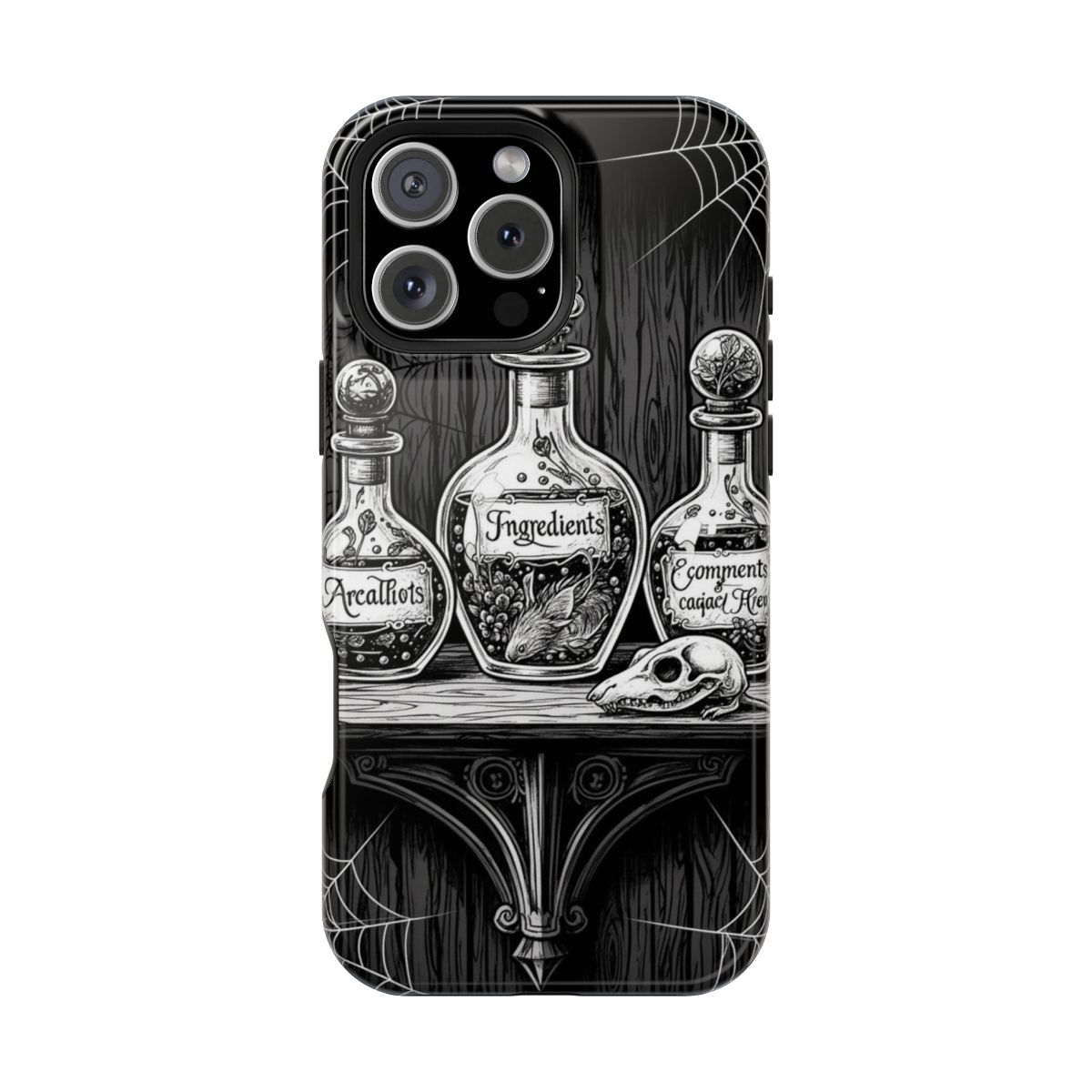 Gothic Apothecary Shelf Illustration
