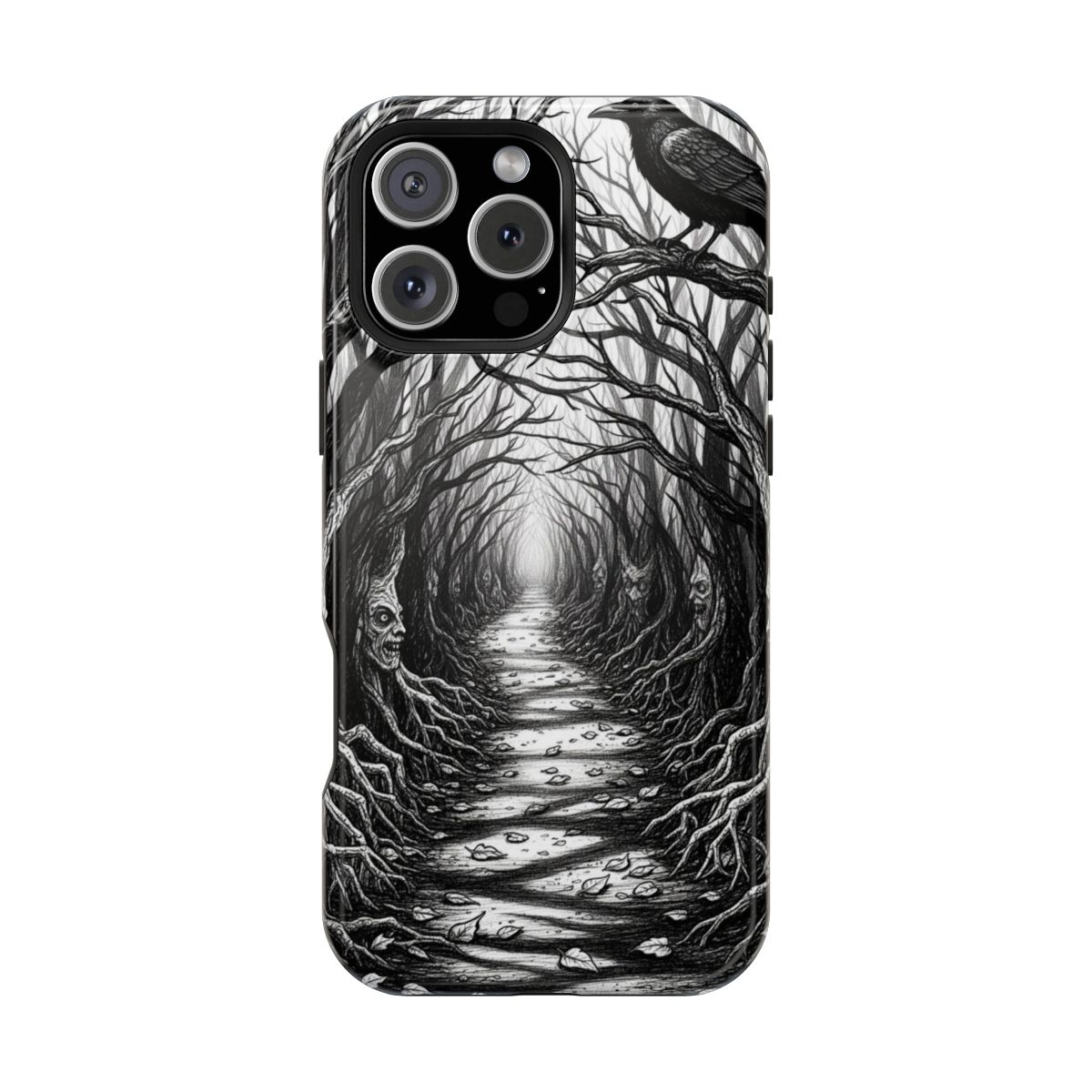 Path Unknown Creepy Forest Phone Case For iPhone Samsung