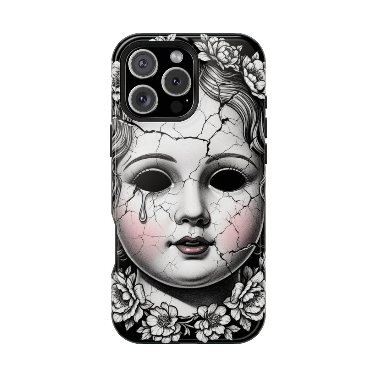 Fractured Porcelain Cracked Doll Floral