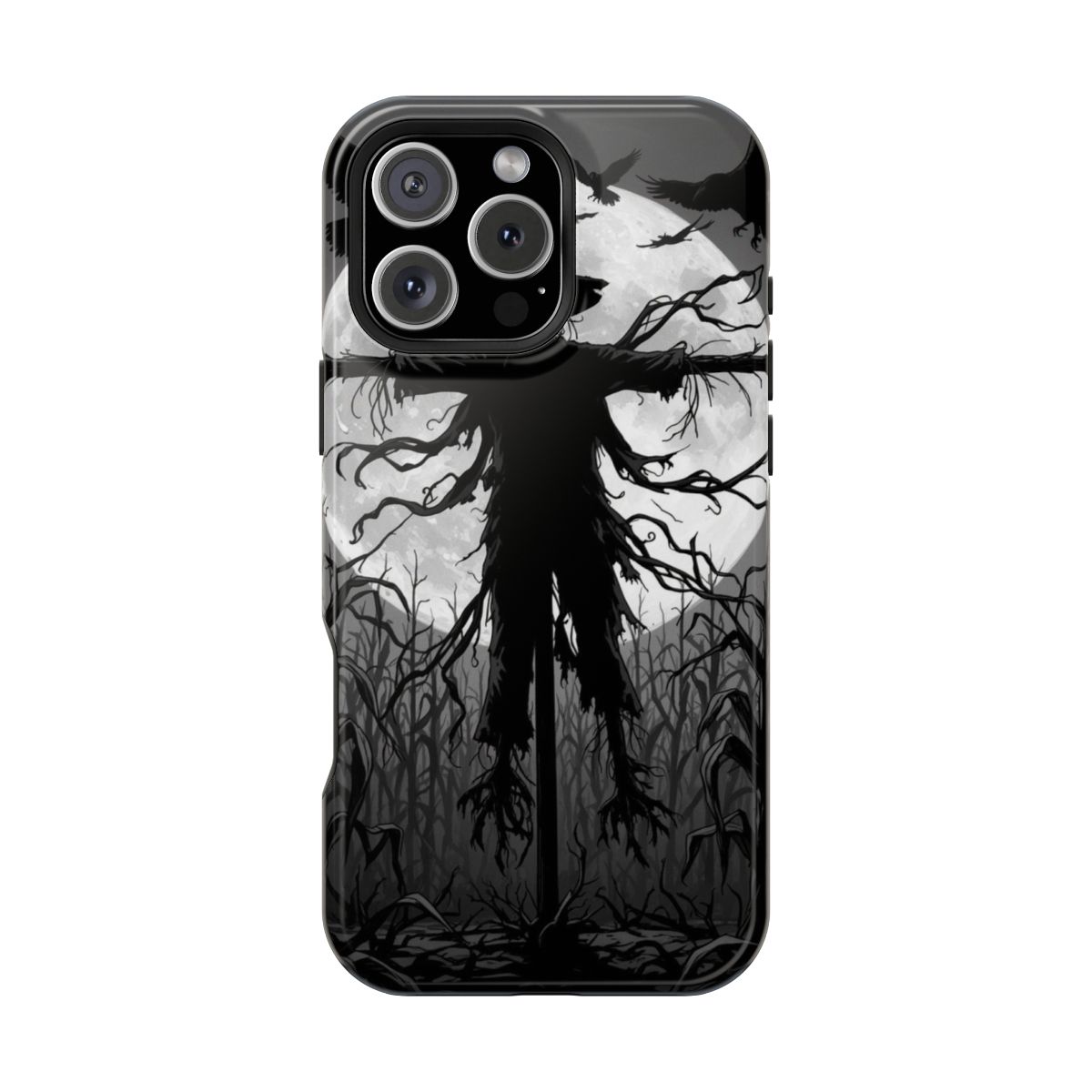 Guardian Barren Fields Silhouette Halloween Horror