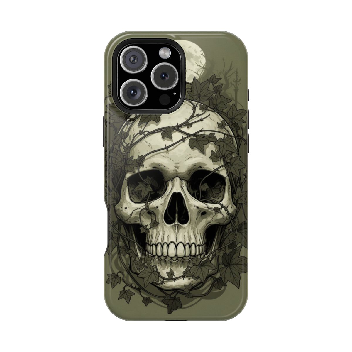 Spooky Gothic Creeper Skull Phone Case For iPhone Samsung