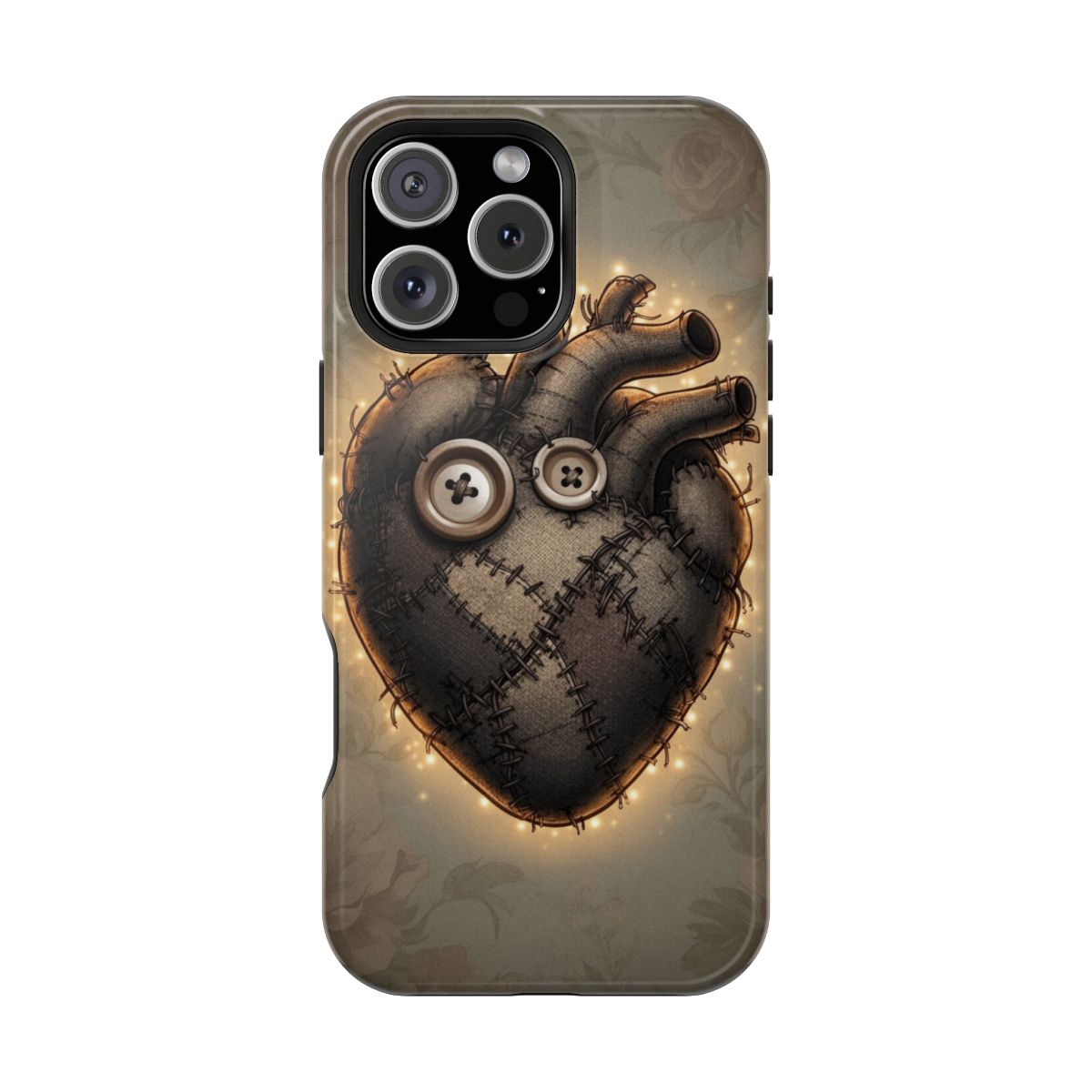 Stitched Heart Ragged Phone Case For iPhone Samsung