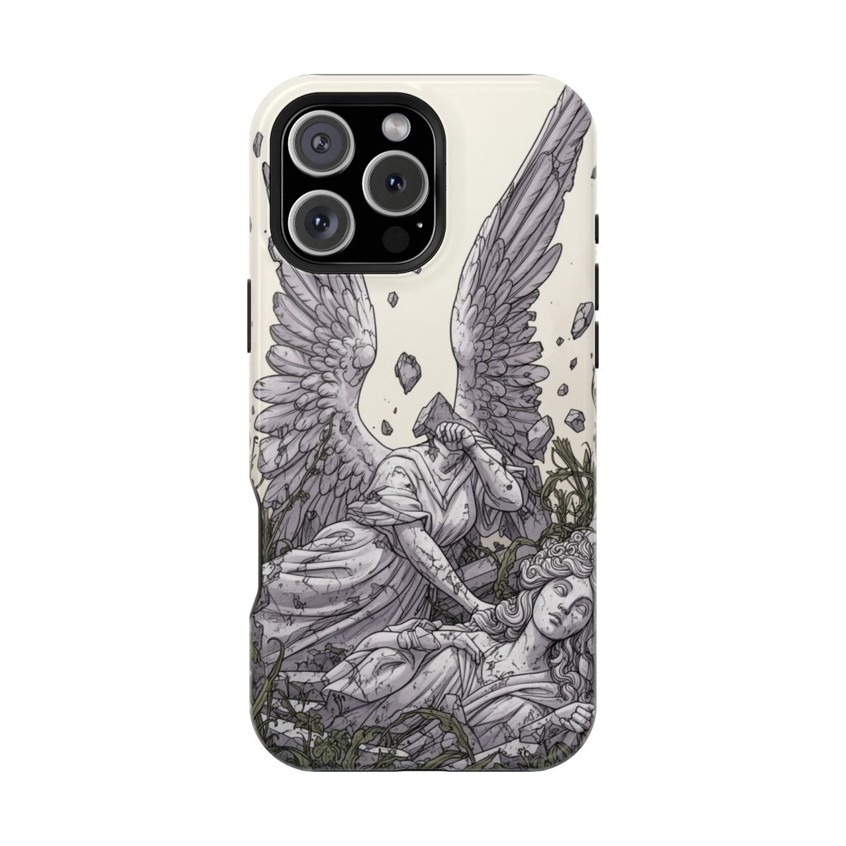 Fallen Angel Statue Phone Case For iPhone Samsung