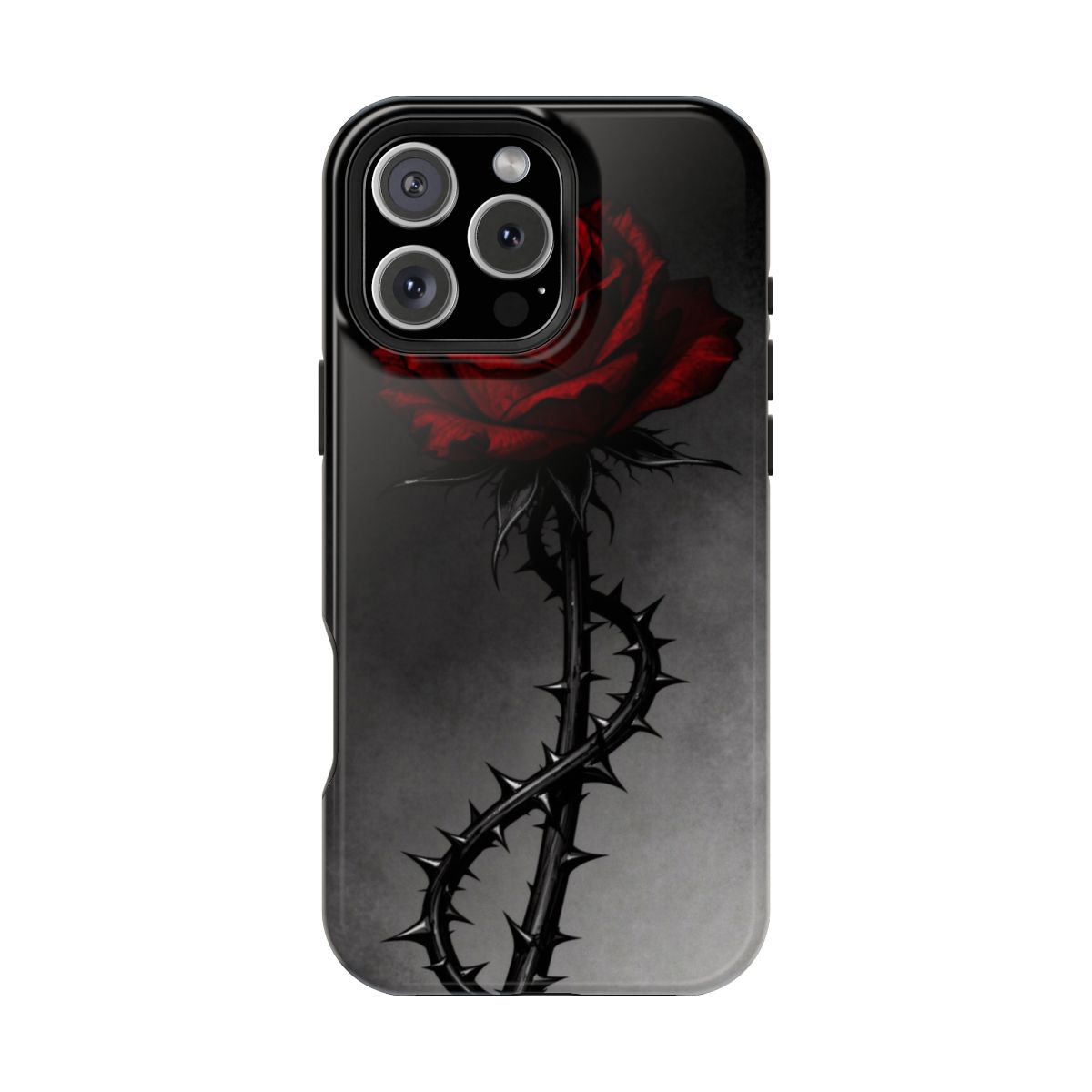 Dark Gothic Rose Thorned Beauty Phone Case For iPhone Samsung