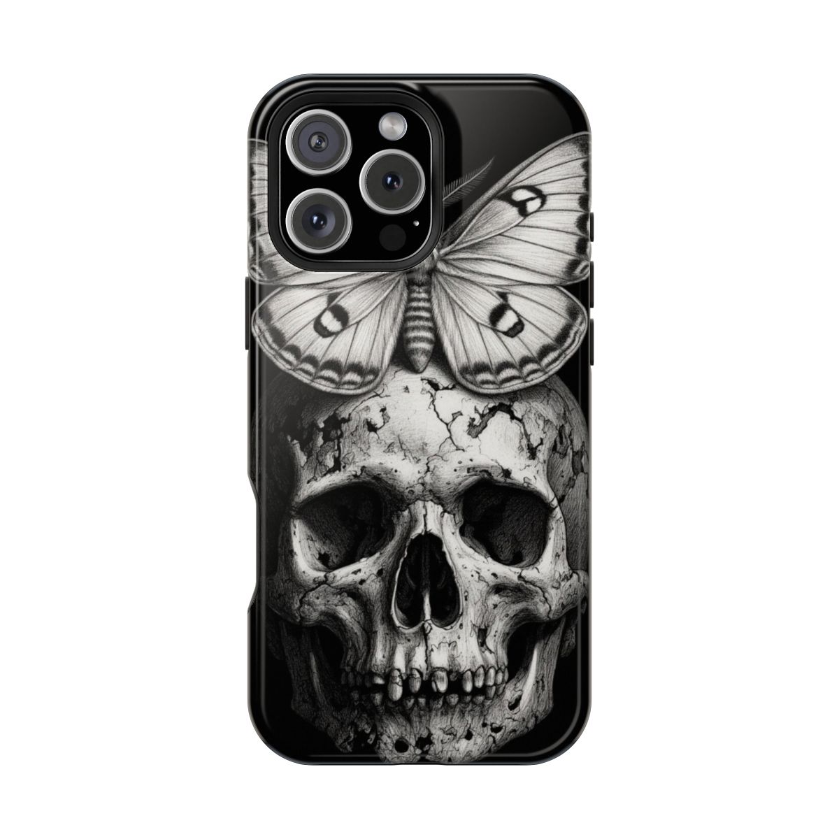 Skull Butterfly Majesty Phone Case For iPhone Samsung