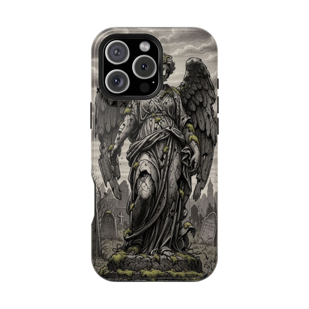 Gothic Angel Statue Phone Case For iPhone Samsung