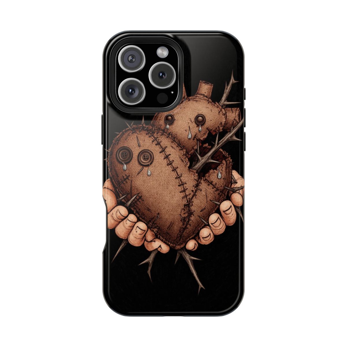 Stitched Heart Gothic Phone Case For iPhone Samsung