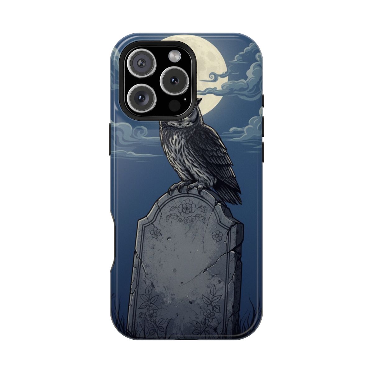 Gothic Illustration Nocturne Forgotten Stones Phone Case For iPhone Samsung