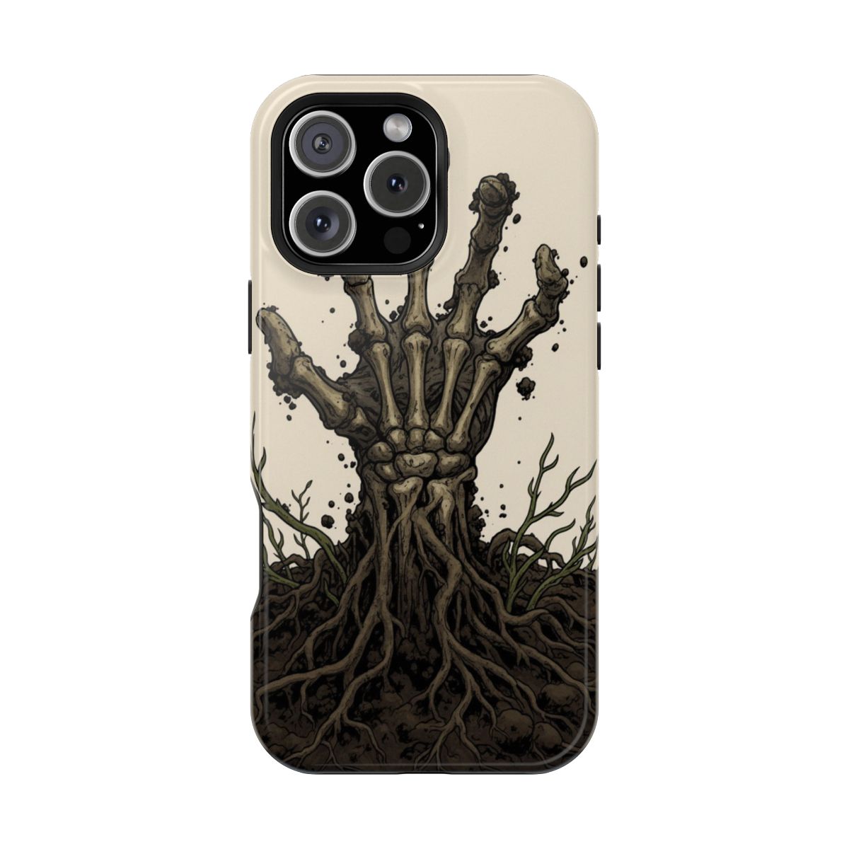 Emerging Skeleton Hand Clutching Grave Earthly Hunger