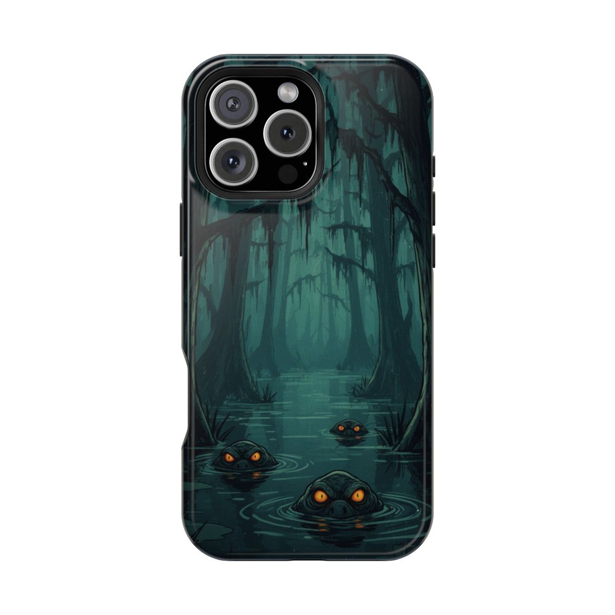 Dark Swamp Creatures Eyes Phone Case For iPhone Samsung