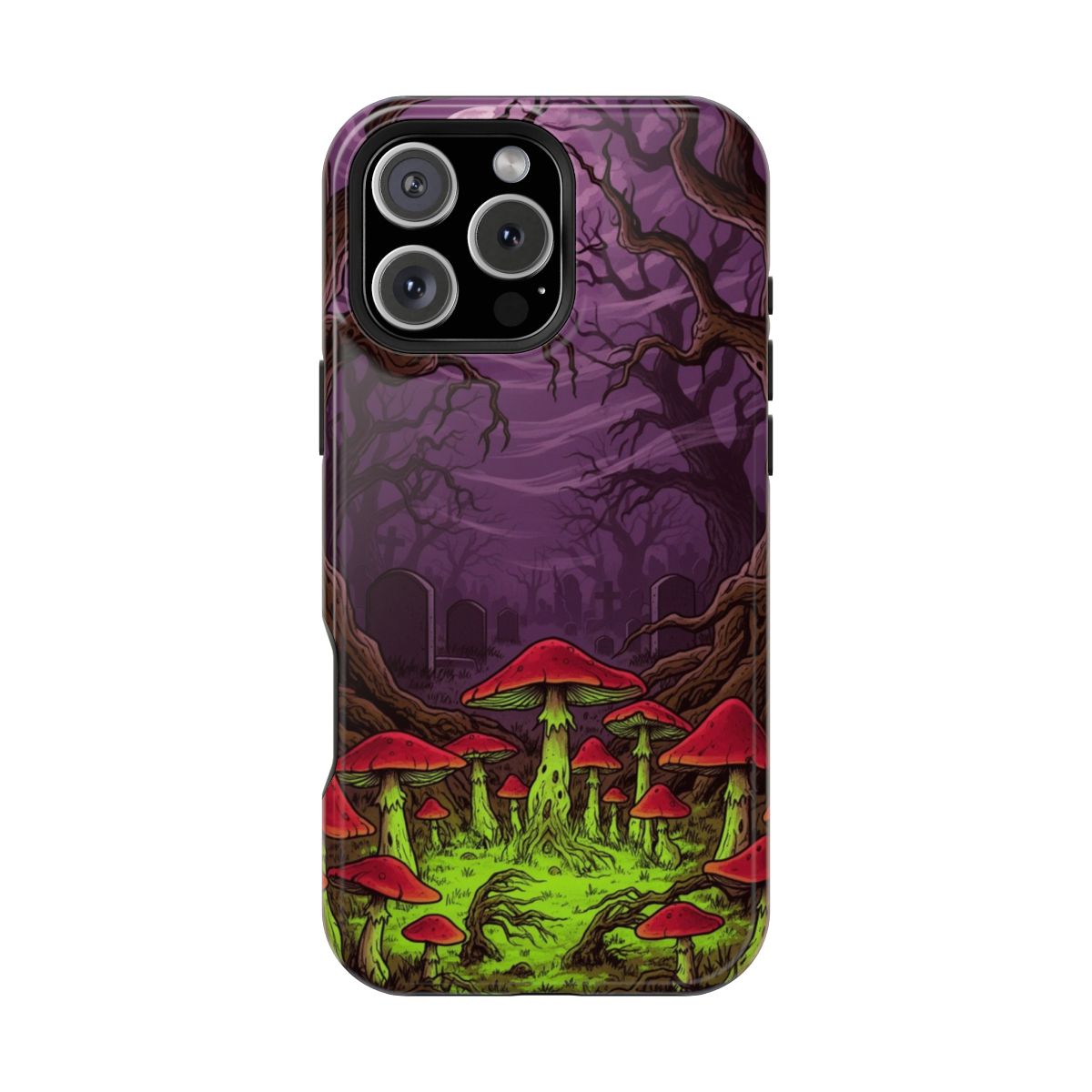 Dark Fantasy Toadstool Midnight Gathering Phone Case For iPhone Samsung