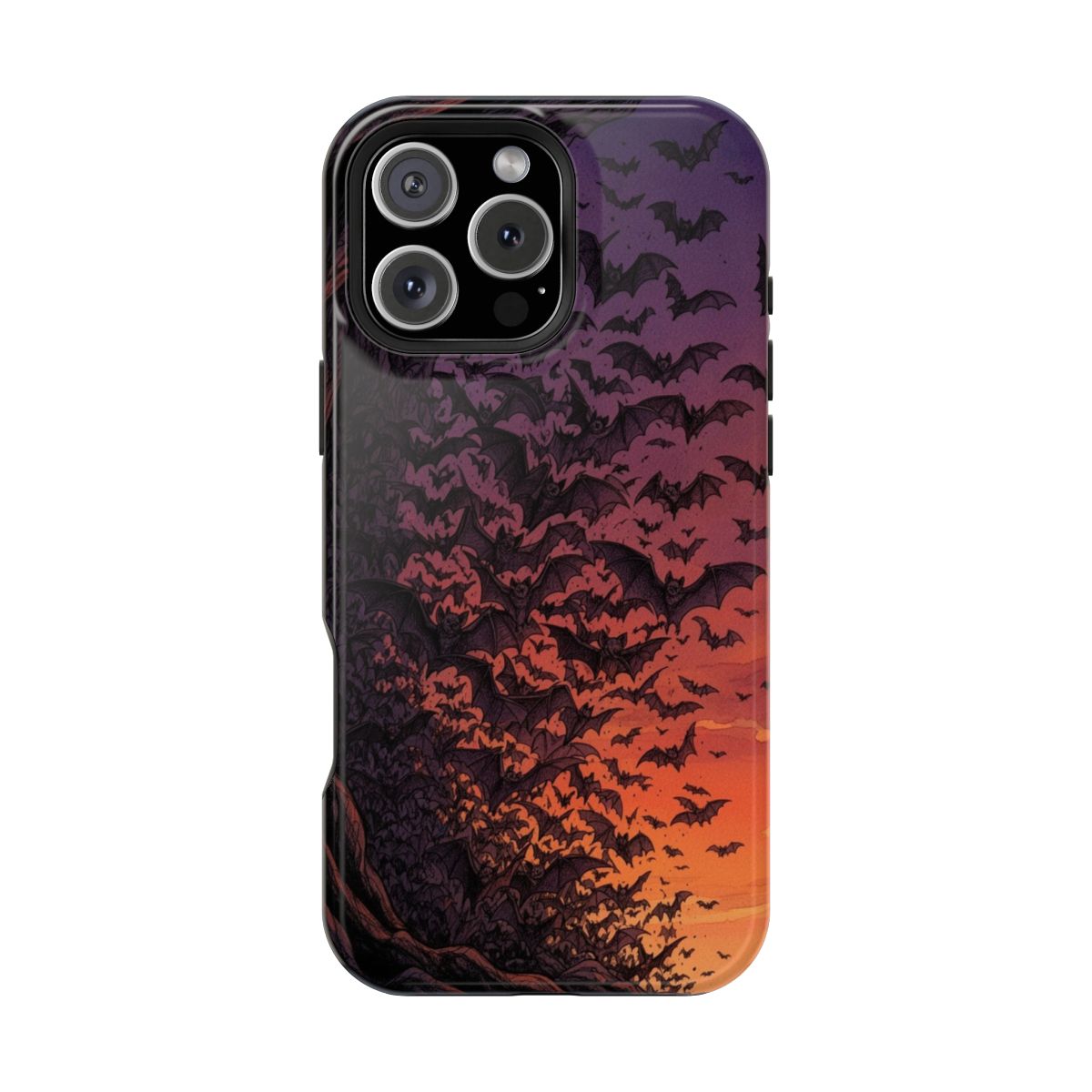 Sketchy Bats Sky Twilight Wings Phone Case For iPhone Samsung