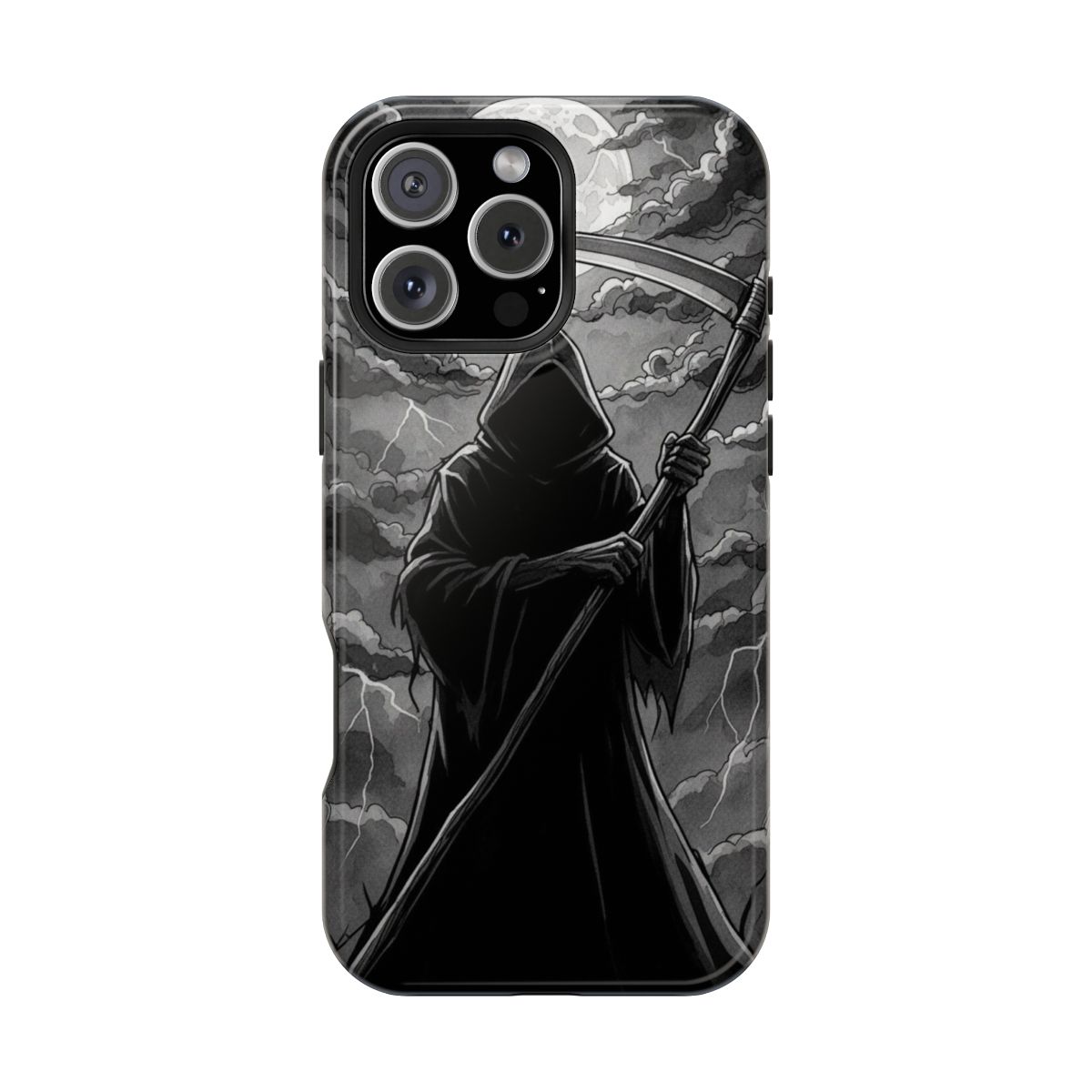 Grim Reaper Illustration Gothic Phone Case For iPhone Samsung