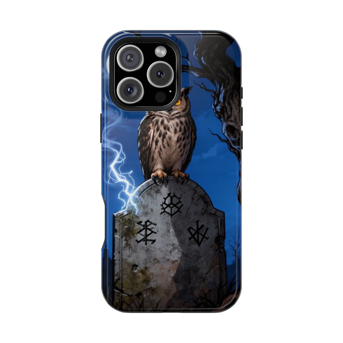 Illustrative Gothic Granite Guardian And Nightbird