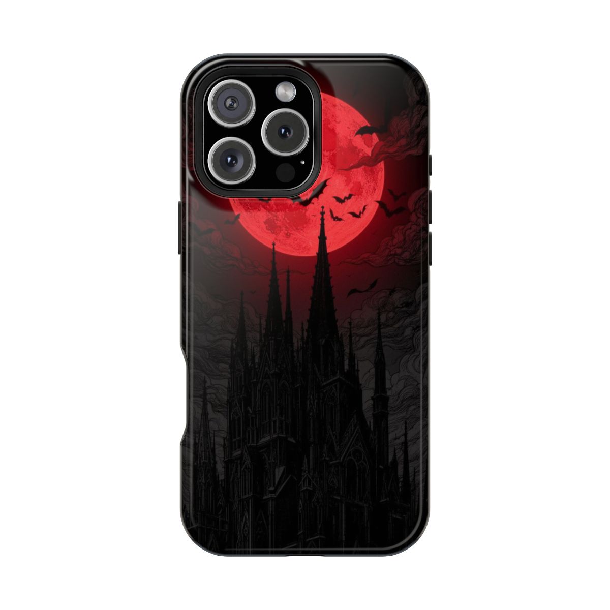 Gothic Castle Bats Phone Case For iPhone Samsung